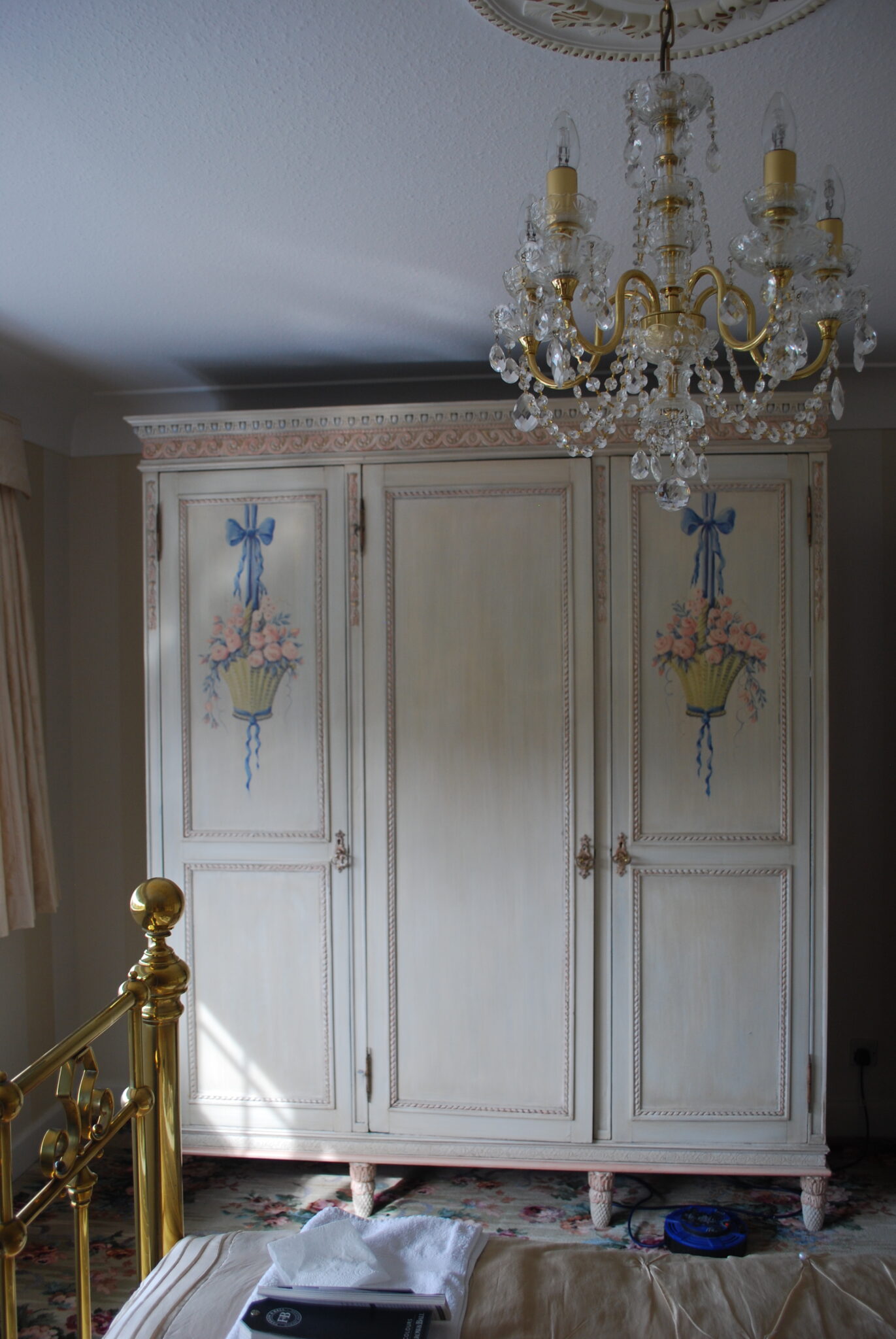 A Late 19th century French painted bedroom suite Christian Davies